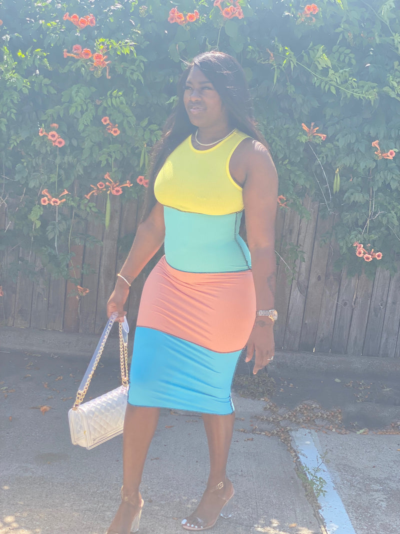 Color Block Dress